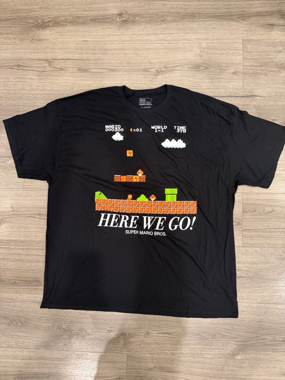 Super Mario Brothers Bros Here We Go! Men’s Tee Size XXXL